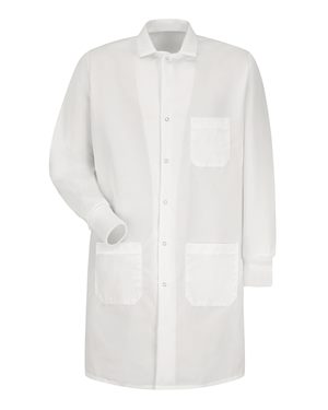 B29930007 Unisex Specialized Cuffed Lab Coat, White - 2XL -  Red Kap