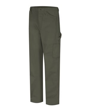 Picture of Bulwark B49830514 Dungaree - EXCEL FR ComforTouch - 11.0 oz&#44; Olive Green - Waist Size 32 in. - Unhemmed