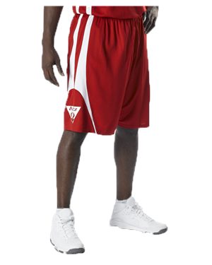B35385506 Reversible Basketball Shorts, Black & White - Extra Large