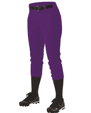 Picture of Alleson Athletic B39885005 Girls Belt Loop Fast-Pitch Pants, White - Large