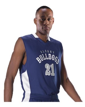 B38485114 Single Ply Reversible Jersey, Black & White - Medium