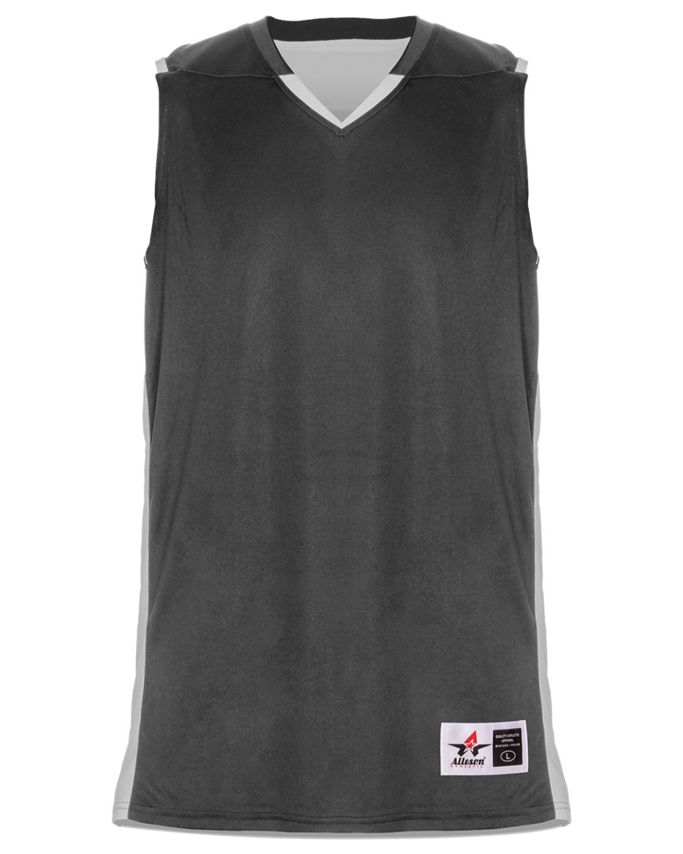 B93885656 Crossover Youth Reversible Jersey, Navy & White - Extra Large