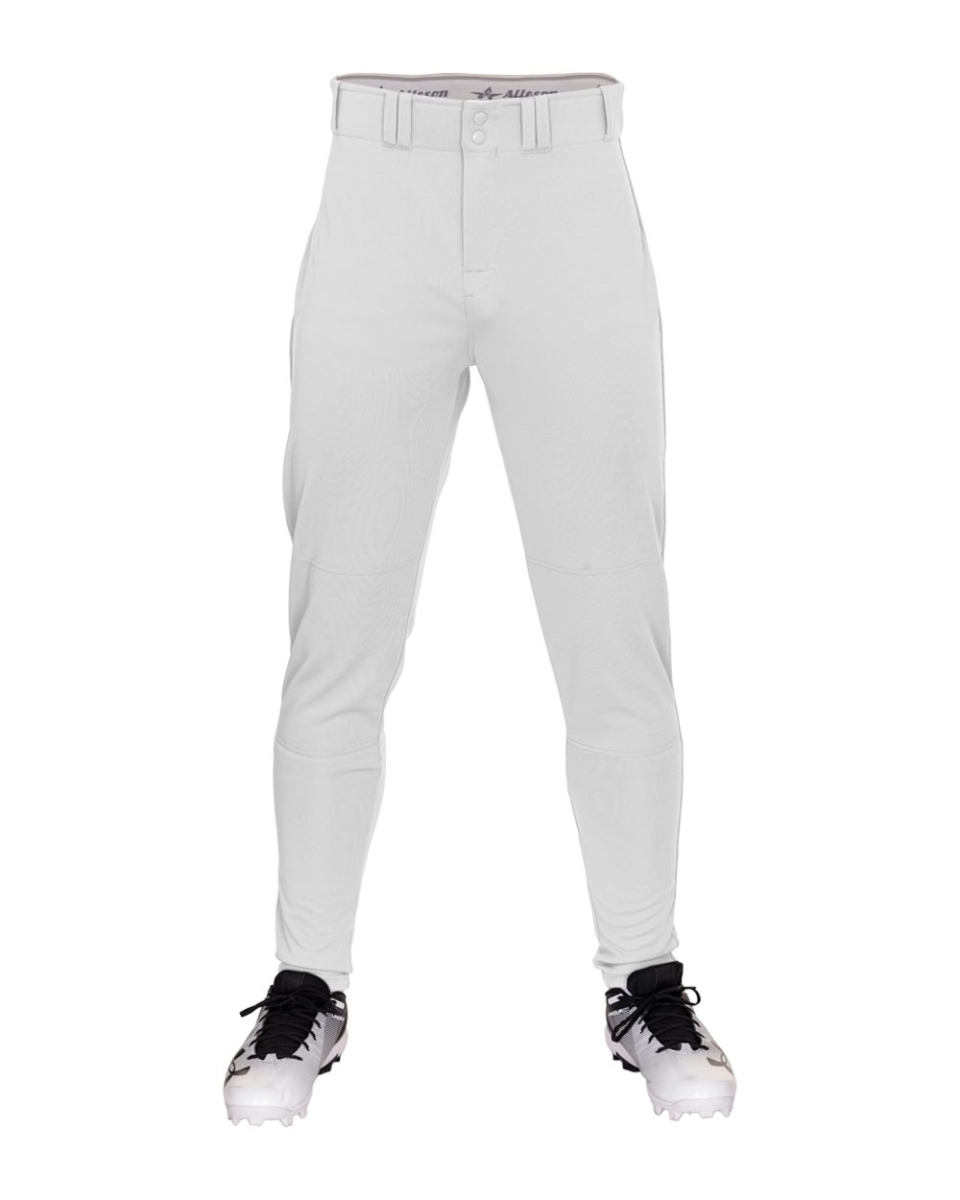 B94185583 Crush Tapered Baseball Pants, Grey - Small