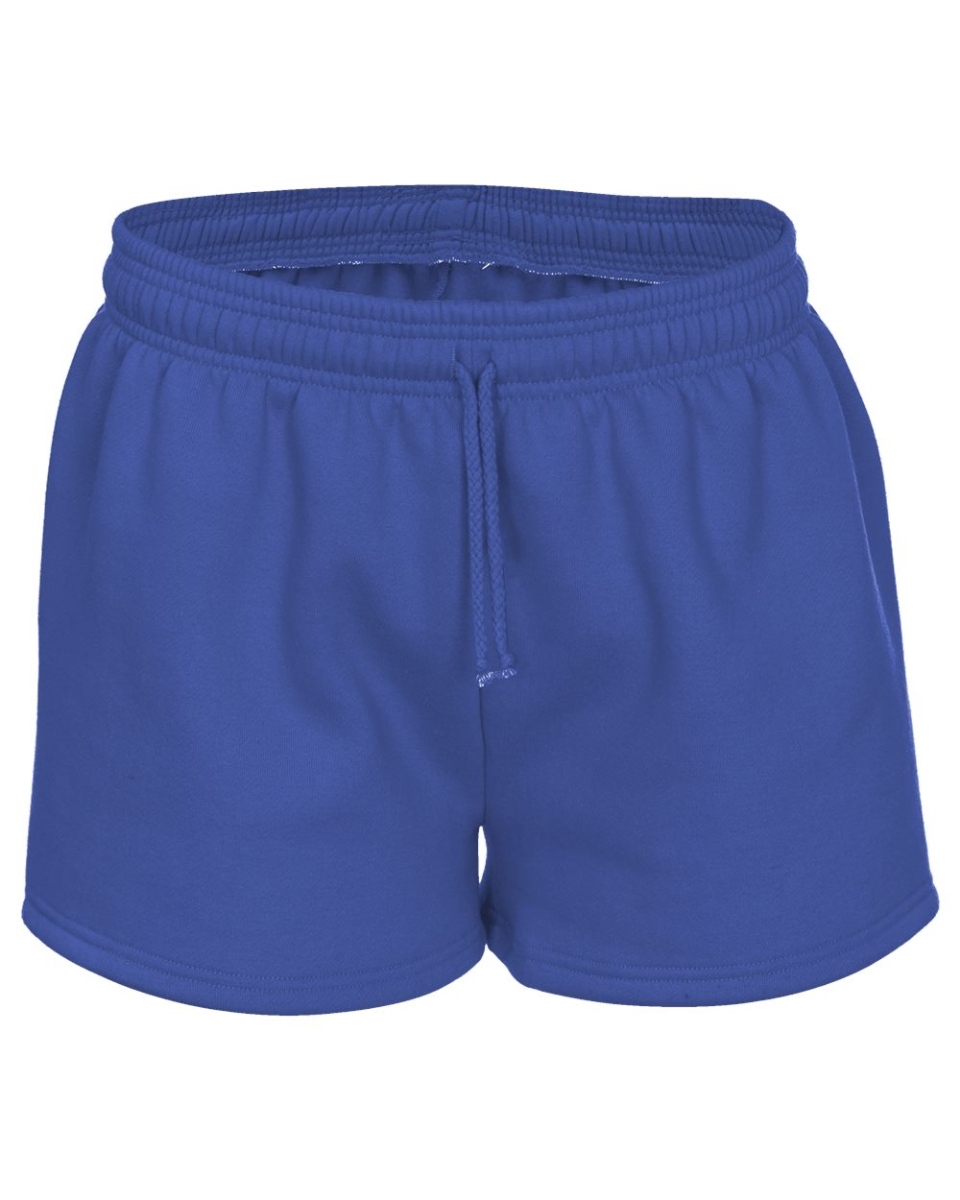 B95785706 Women Athletic Fleece Shorts, Red - Extra Large