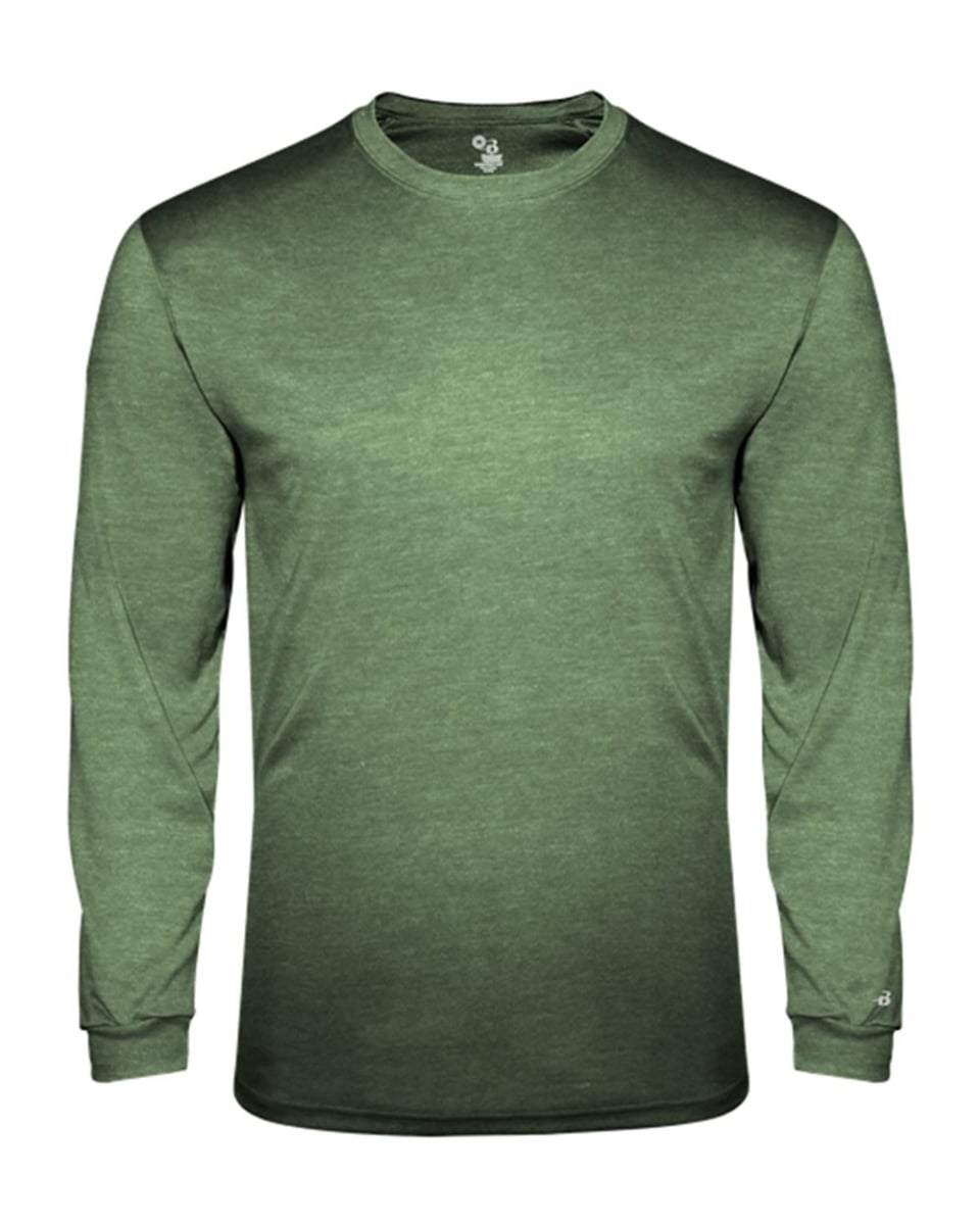 B89985404 Youth Tri-Blend Long Sleeve T-Shirt, Gold Heather - Medium