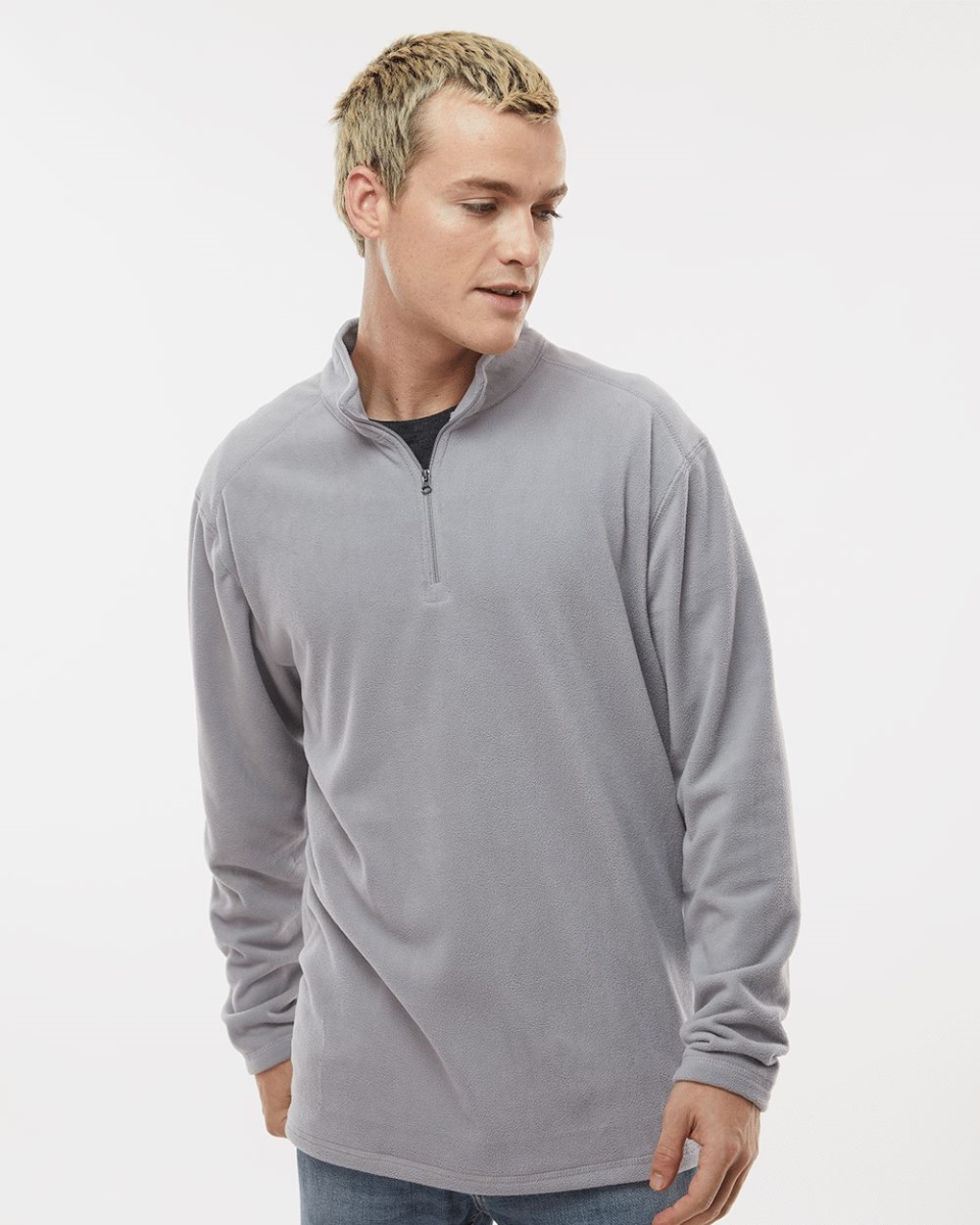 B24534654 Men Eco Revive Micro-Lite Fleece Quarter-Zip Pullover, Navy - Medium