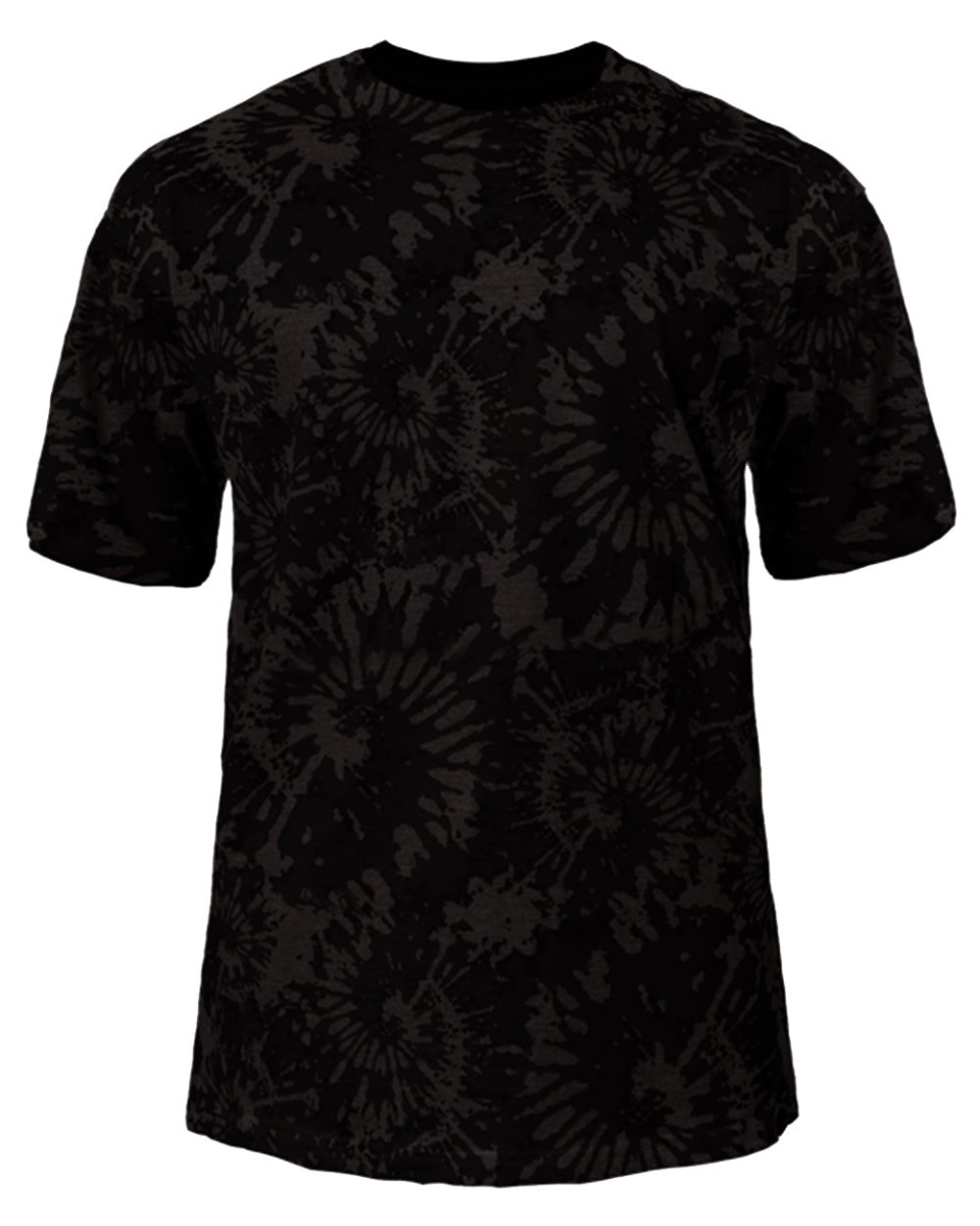 B69985504 Tie-Dyed Tri-Blend T-Shirt, Black Tie-Dye - Medium