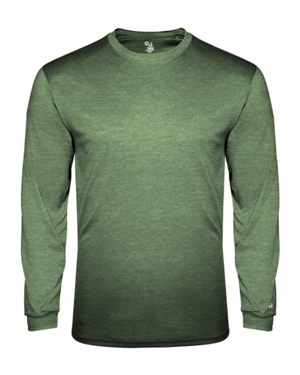 B89985195 Youth Tri-Blend Long Sleeve T-Shirt, Mint - Large