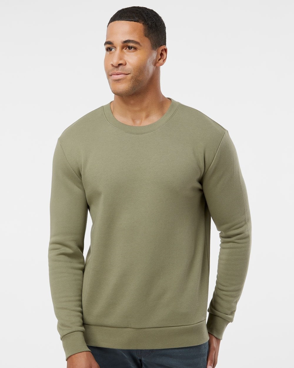 Picture of Alternative B04812012 Men Eco-Cozy Fleece Sweatshirt&#44; Light Blue - Extra Small