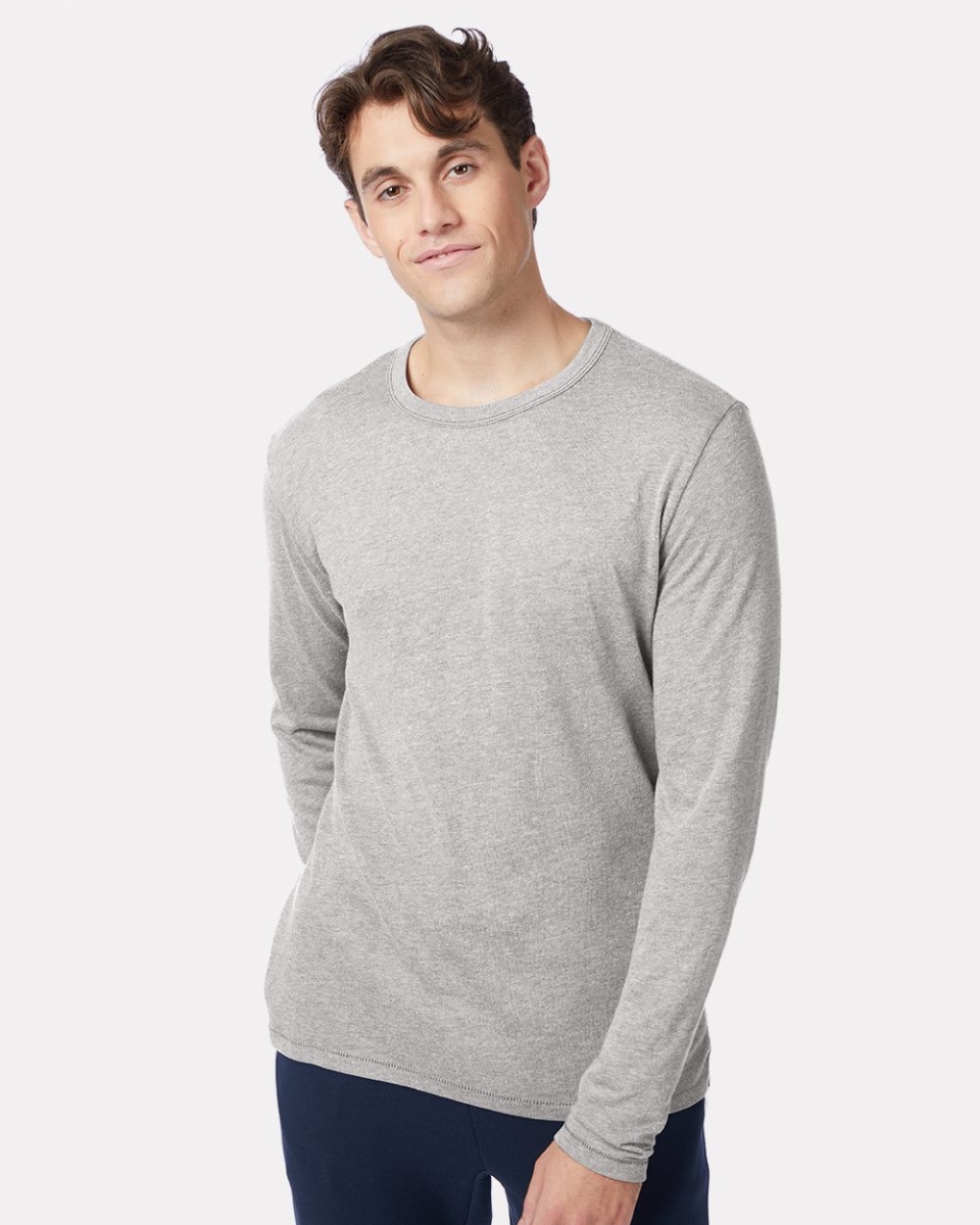 Picture of Alternative B27112137 Vintage Jersey Keeper Long Sleeve T-Shirt&#44; Charcoal Heather - 2XL