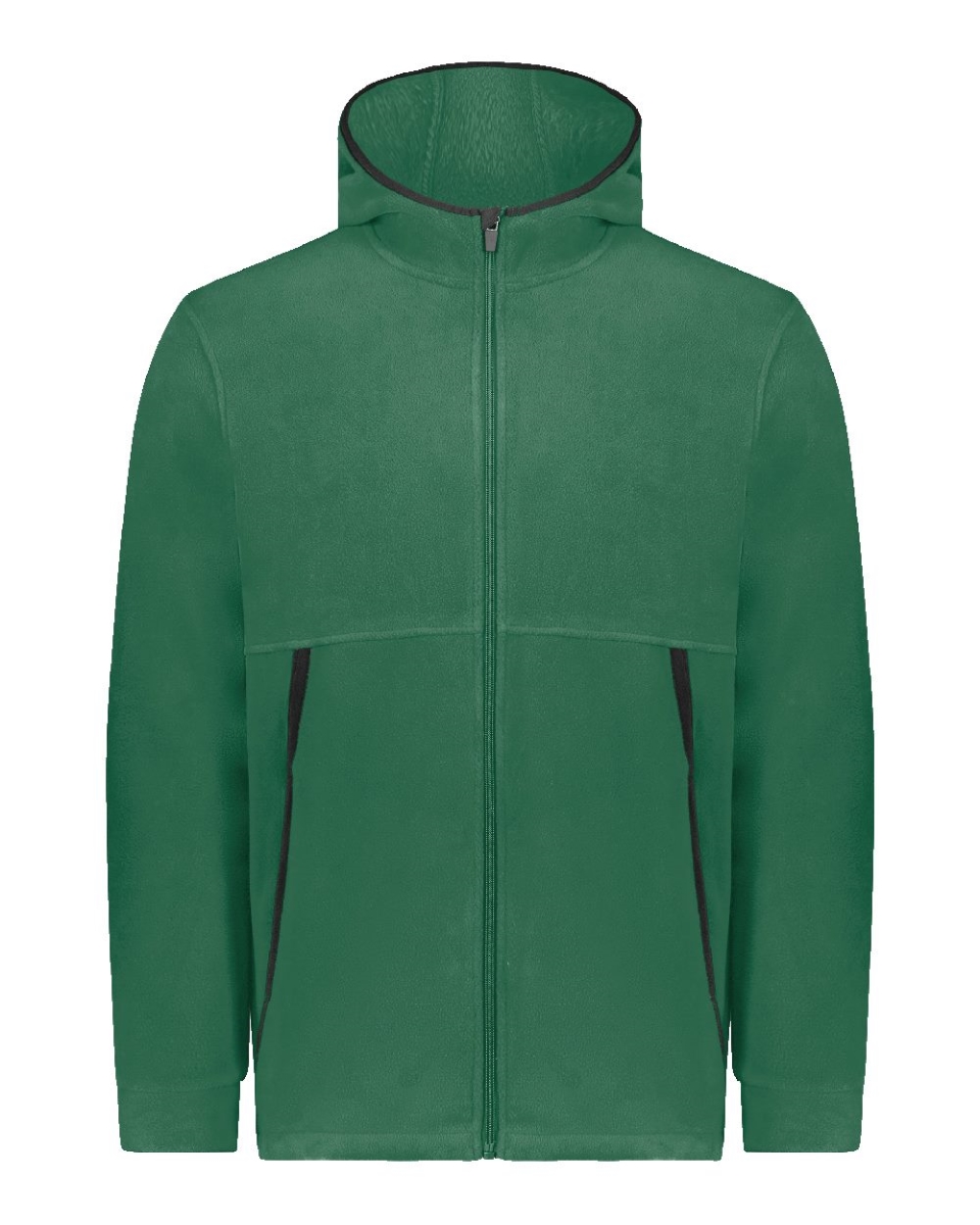 B29634646 Eco Revive Polar Fleece Hooded Full-Zip Jacket, Olive - Extra Large