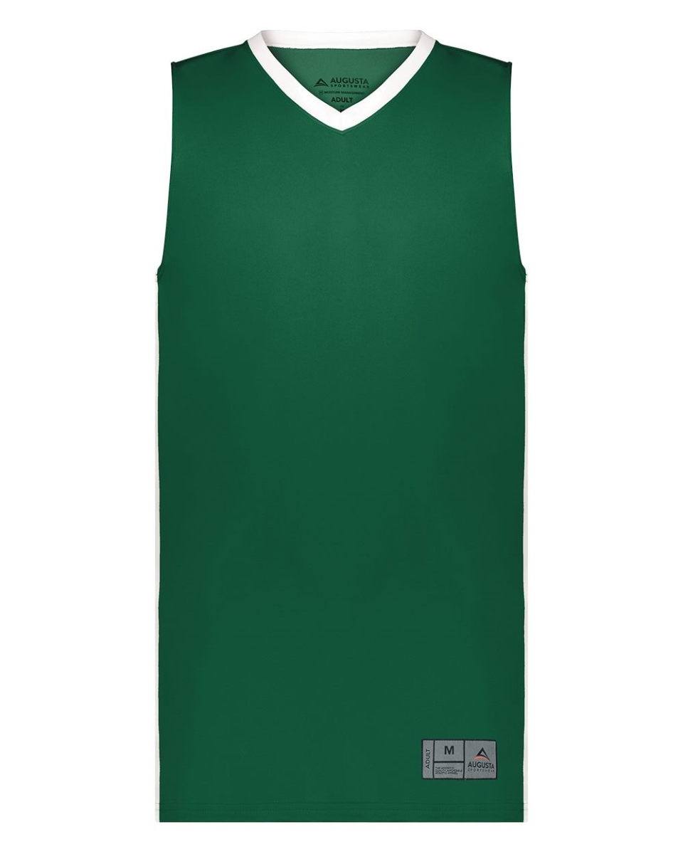 B31134534 Youth Match-Up Basketball Jersey, Maroon & White - Medium