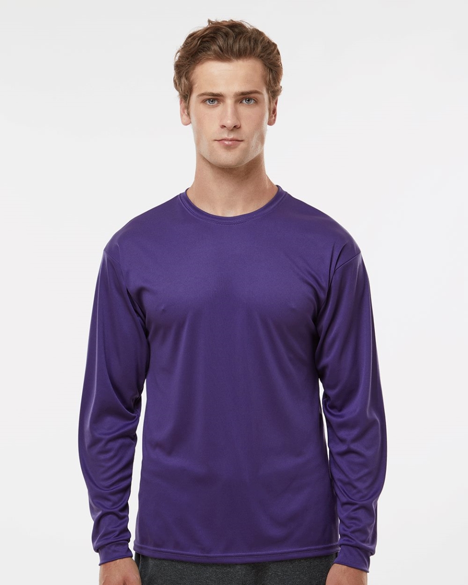 B85585269 Performance Long Sleeve T-Shirt, Columbia Blue - 4XL