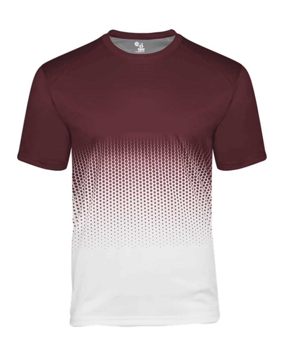 decalr B56185664 Youth Hex 2.0 T-Shirt, Burnt Orange - Medium