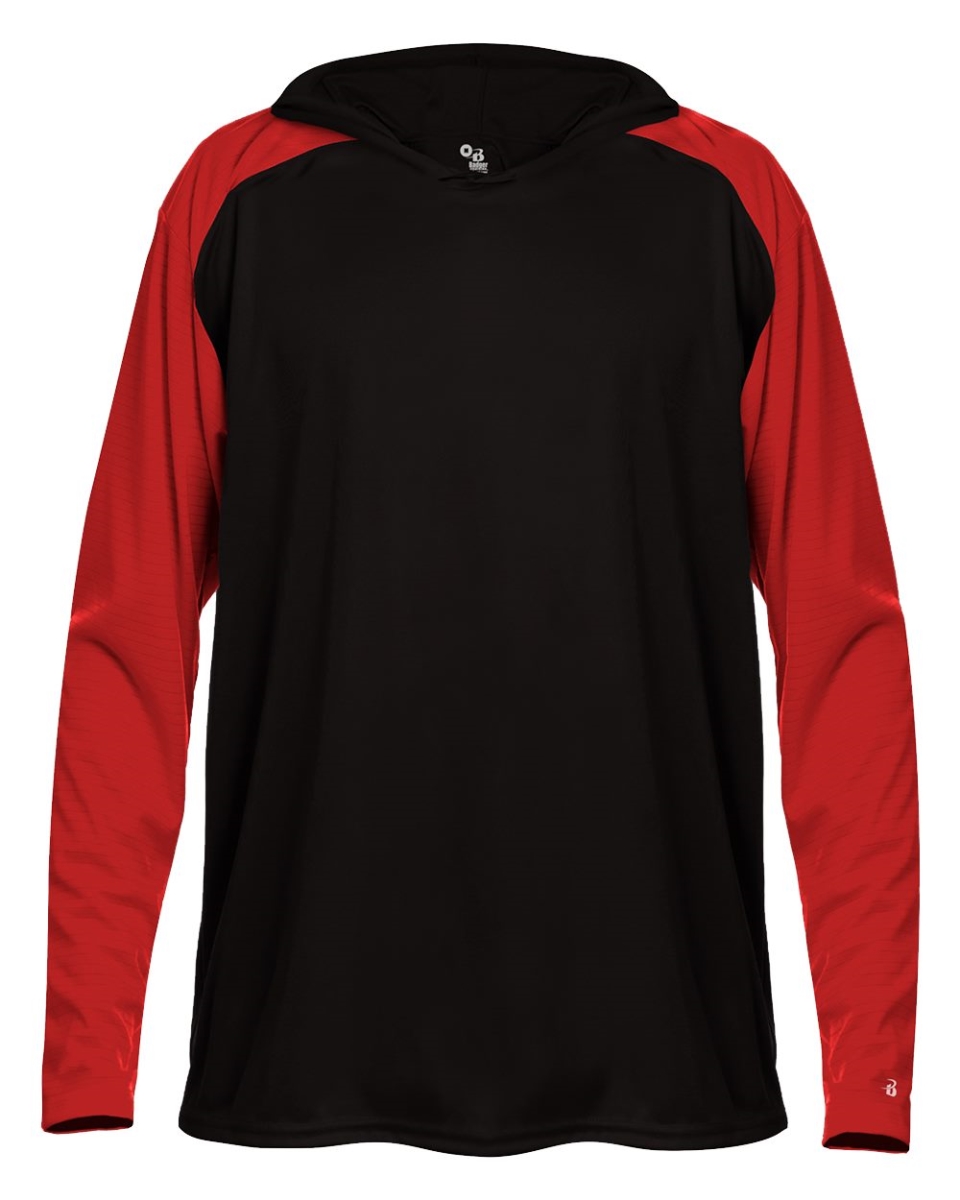 decalr B68985354 Breakout Youth Hooded T-Shirt, Silver & Graphite - Medium