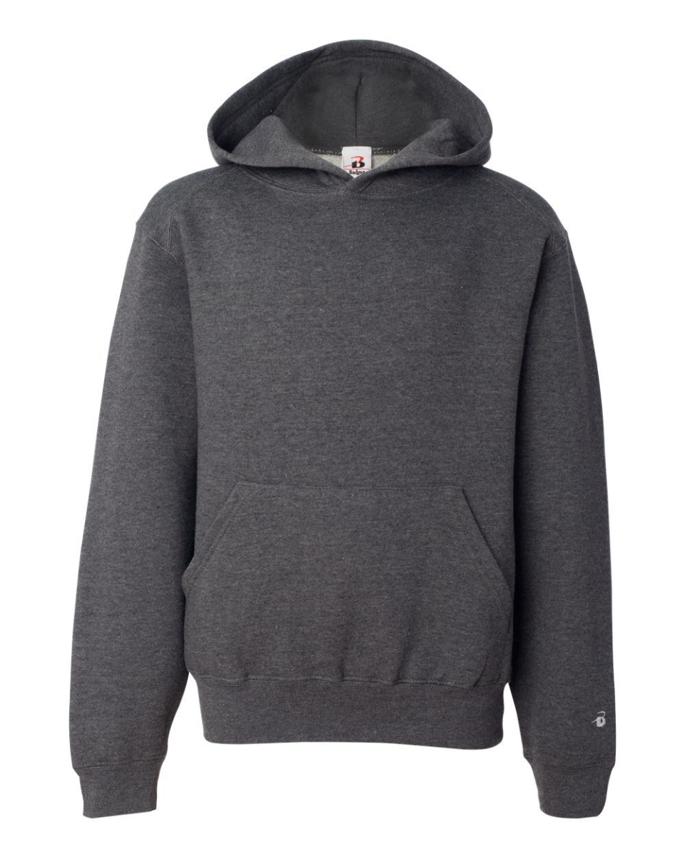 decalr B32085502 Youth Hooded Sweatshirt, Black - Extra Small