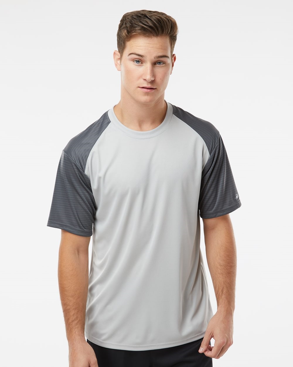 decalr B67785765 Breakout T-Shirt, Royal & White - Large
