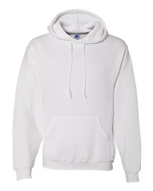 Dri Power Hooded Pullover Sweatshirt, White - Small