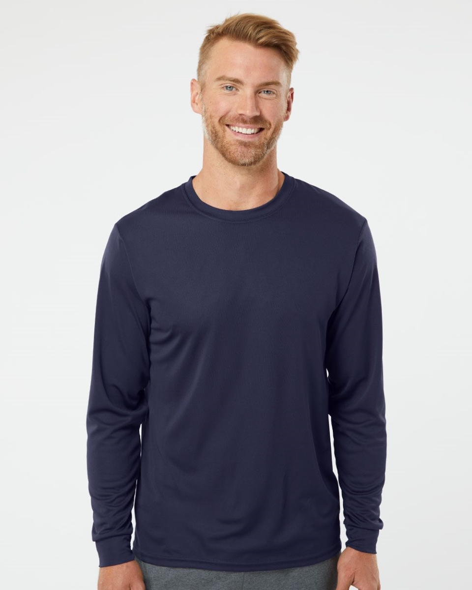 B82434357 Performance Long Sleeve T-Shirt, Silver - 2XL
