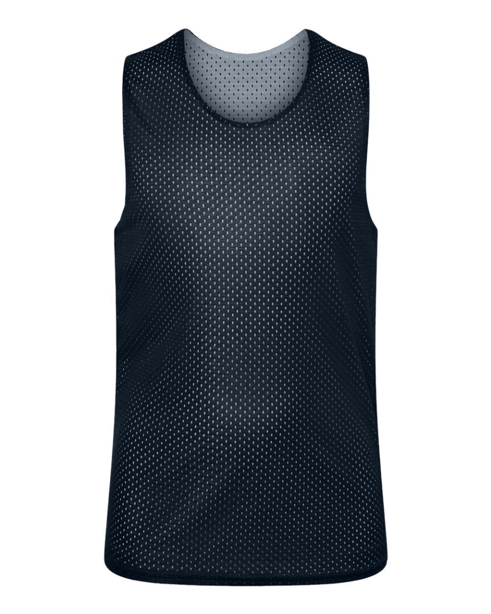 B58585543 Youth Reversible Mesh Tank Top, Forest & White - Small