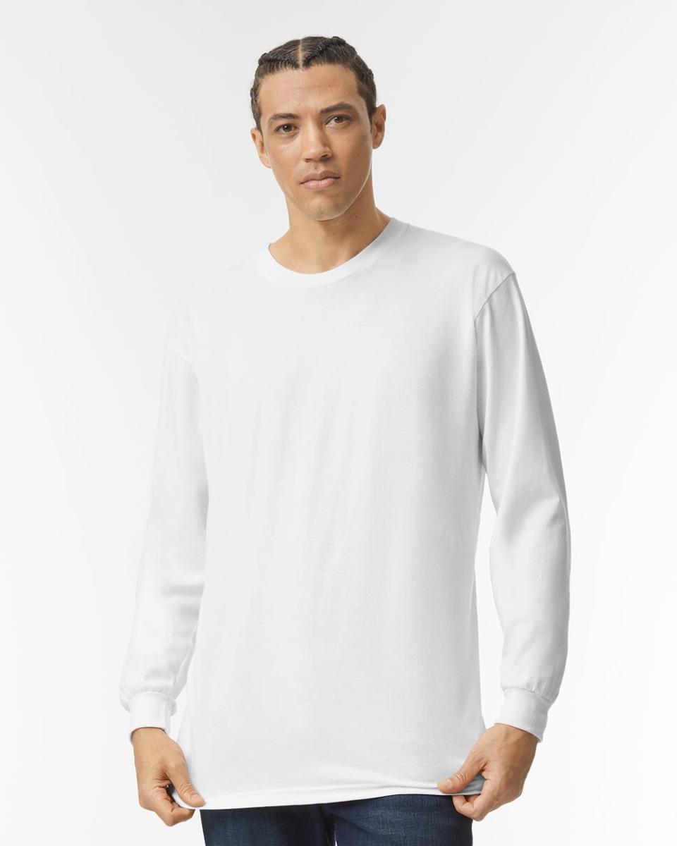 Picture of American Apparel B01827098 Fine Jersey Long Sleeve T-Shirt&#44; Asphalt - 3XL