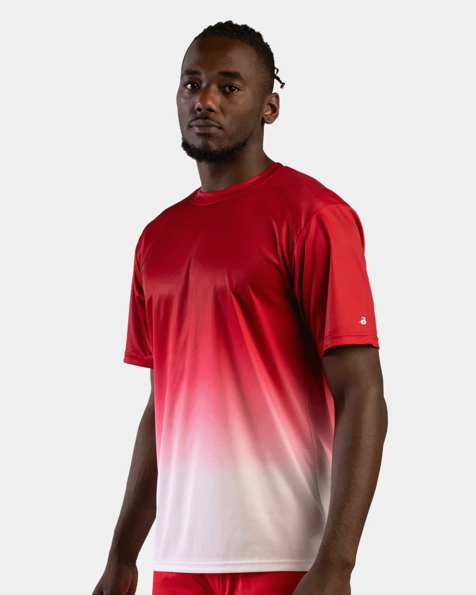 decalr B55585505 Reverse Ombre T-Shirt, Black - Large