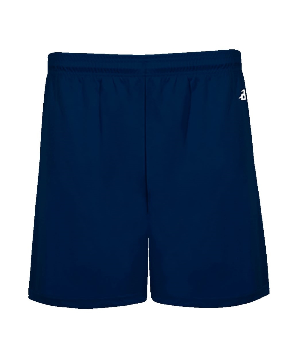 decalr B93085003 B-Core Youth Pocketed Shorts, White - Small - 4 Inseam