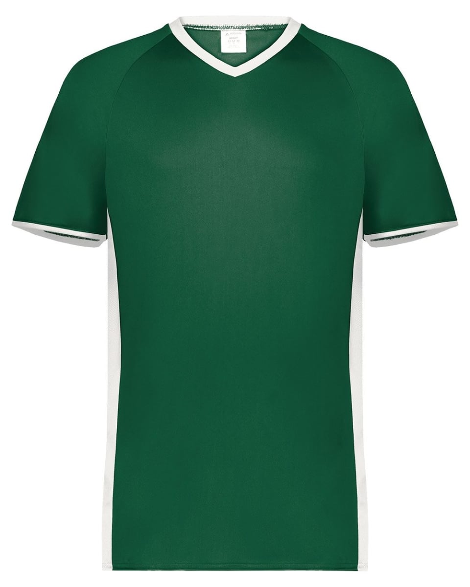B30534145 Cutter V-Neck Jersey, Graphite & White - Large