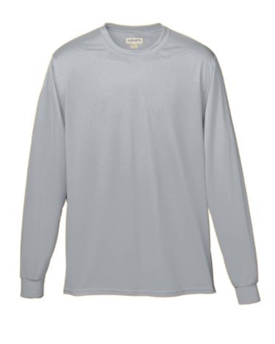 B05234133 Youth Wicking Long Sleeve T-Shirt, Graphite - Small