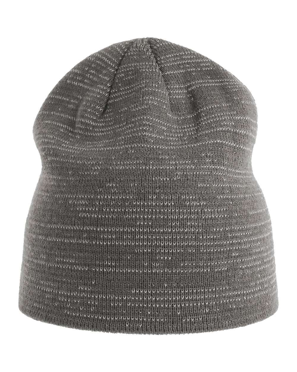 Picture of Atlantis Headwear B78295650 Sustainable Reflective Beanie&#44; Navy - One Size