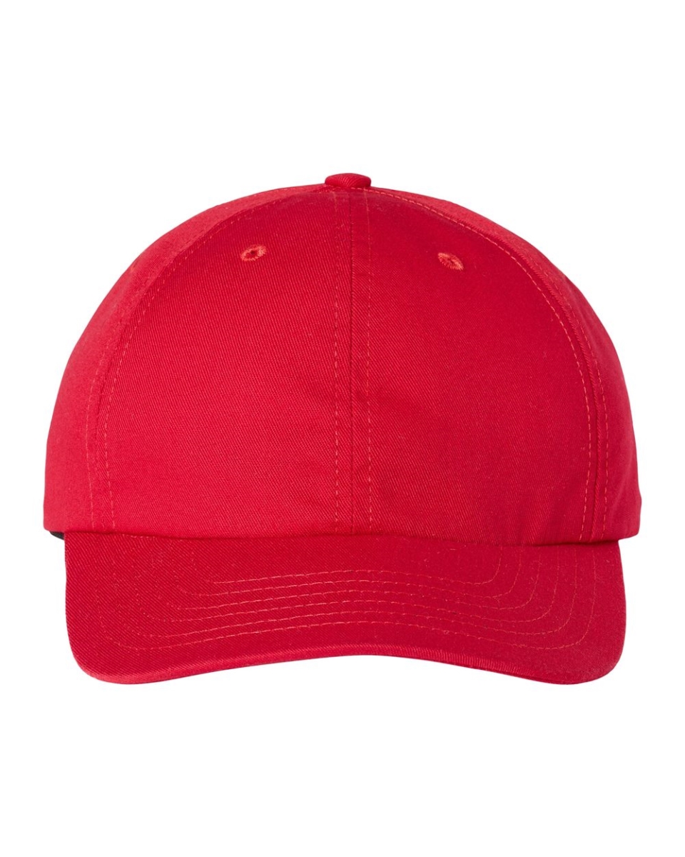 Picture of Classic Caps B99195000 USA-Made Dad Hat&#44; Red - Adjustable Size