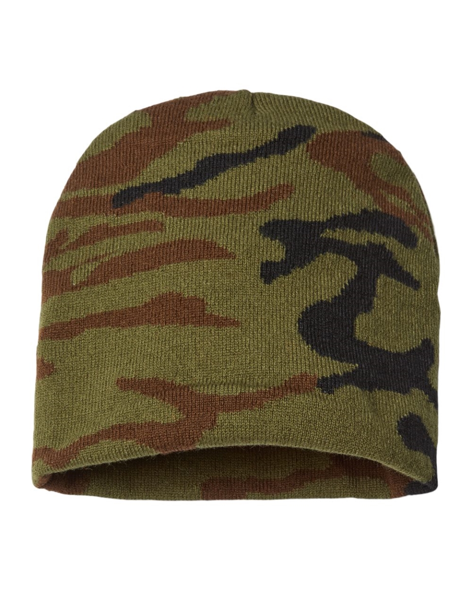 Picture of Cap America B92395100 USA-Made Camo Beanie&#44; Vintage Tiger Camo - One Size
