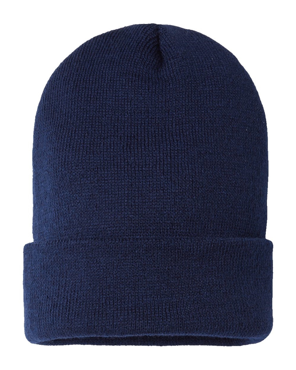 Picture of Cap America B03395500 USA-Made Sustainable Cuffed Beanie&#44; Black - One Size