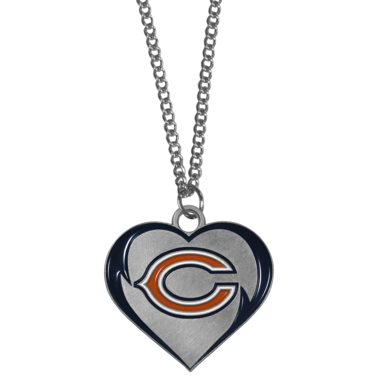 Siskiyou FHN005 Unisex NFL Chicago Bears Heart Necklaces