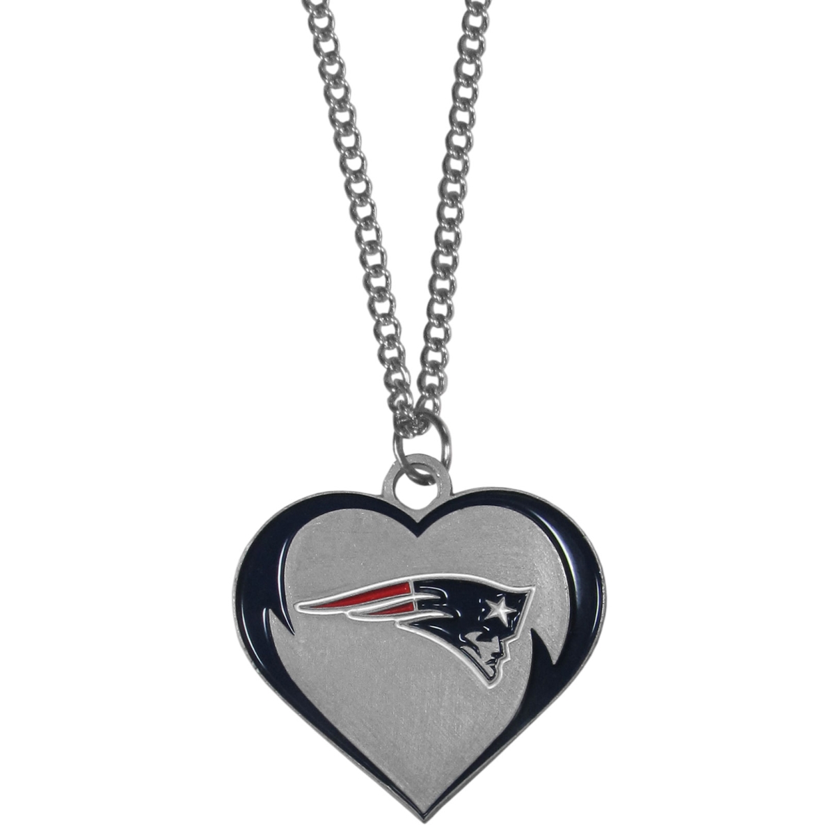 Siskiyou FHN120 Unisex NFL New England Patriots Heart Necklaces