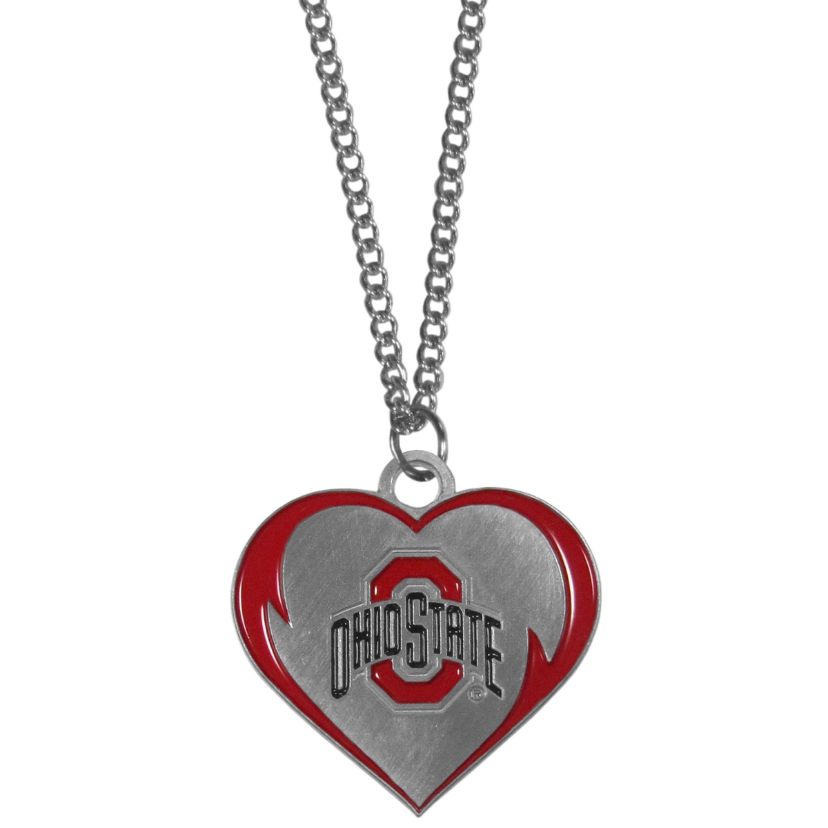 Siskiyou CHN38 Unisex NCAA Ohio State Buckeyes Heart Necklaces