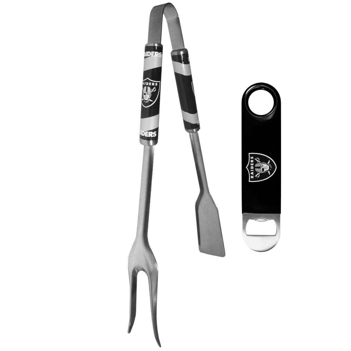 Picture of Siskiyou FBQM125LBO Unisex NFL Oakland Raiders 3-in-1 BBQ Tool & Bottle Opener - One Size