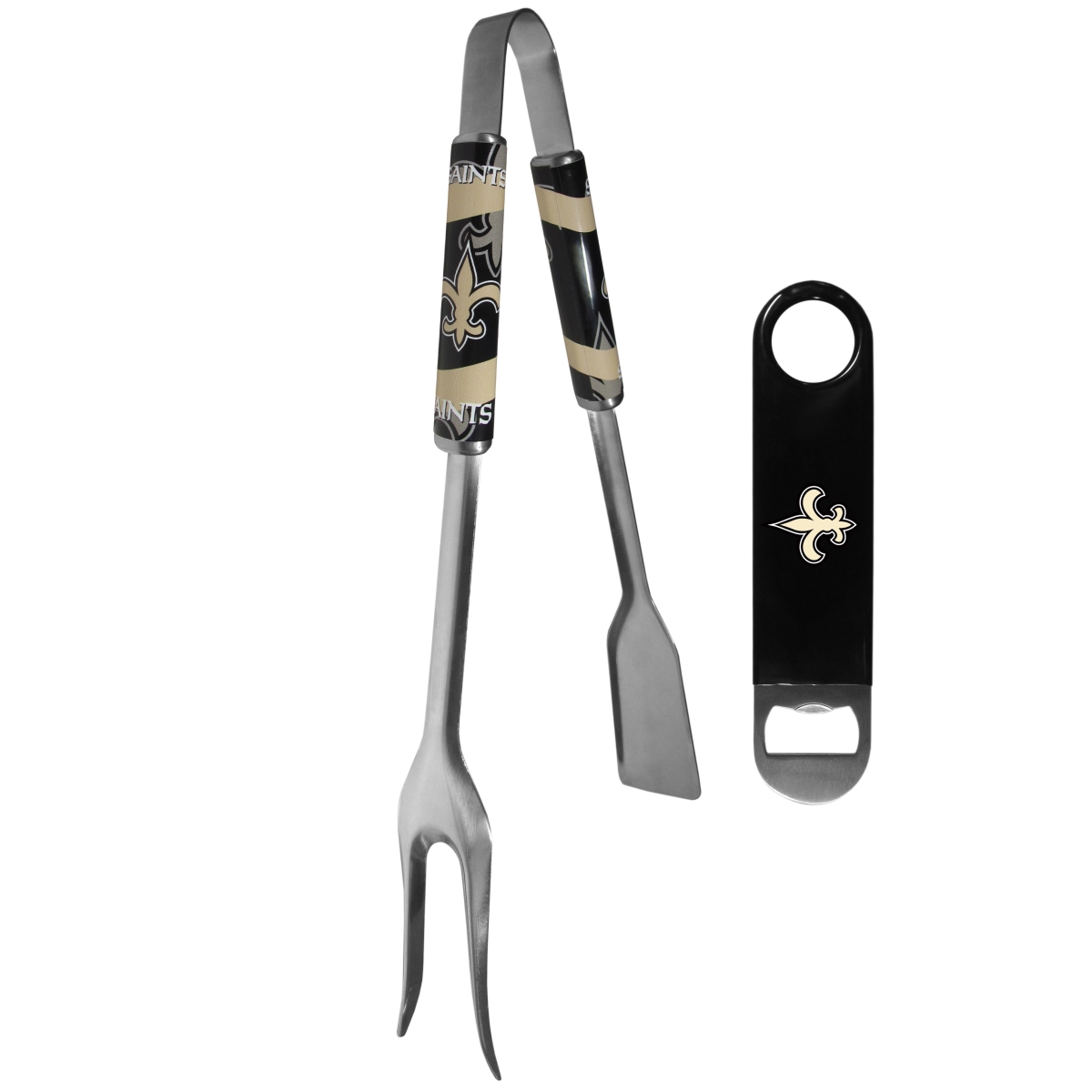 Picture of Siskiyou FBQM150LBO Unisex NFL New Orleans Saints 3-in-1 BBQ Tool & Bottle Opener - One Size