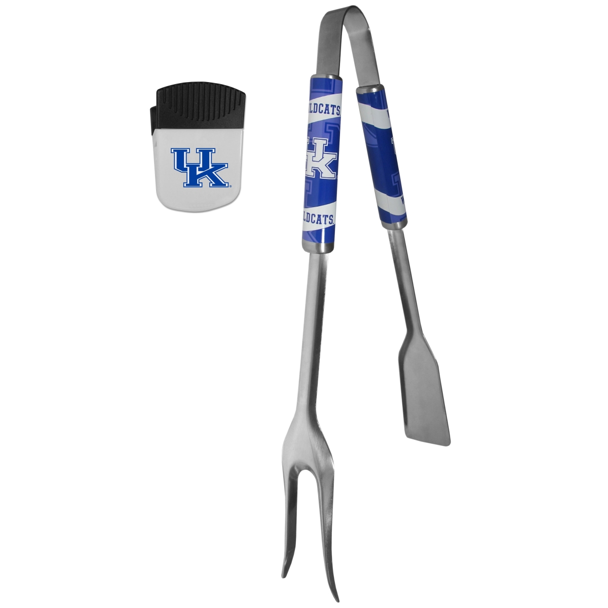 Siskiyou CBQM35PMC Unisex NCAA Kentucky Wildcats 3-in-1 BBQ Tool & Chip Clip - One Size