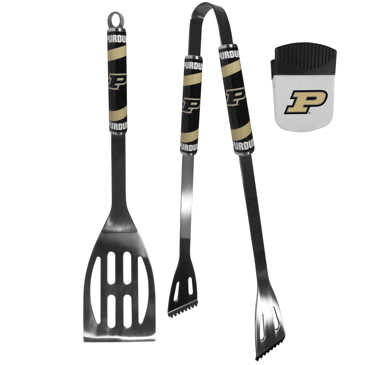 Picture of Siskiyou C2BQ84PMC Unisex NCAA Purdue Boilermakers 2 Piece BBQ Set & Chip Clip - One Size
