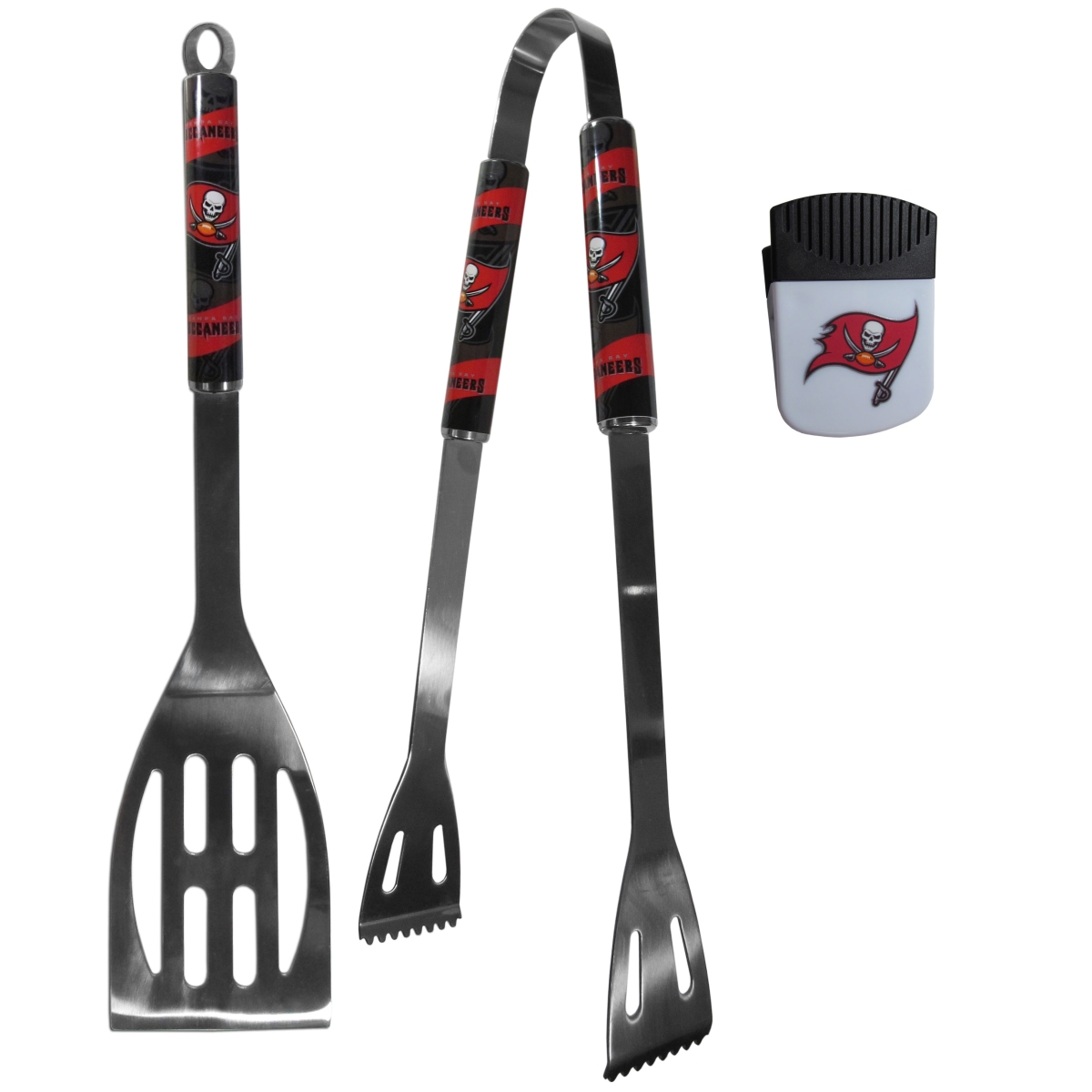 Picture of Siskiyou F2BQ030PMC Unisex NFL Tampa Bay Buccaneers 2 Piece BBQ Set & Chip Clip - One Size