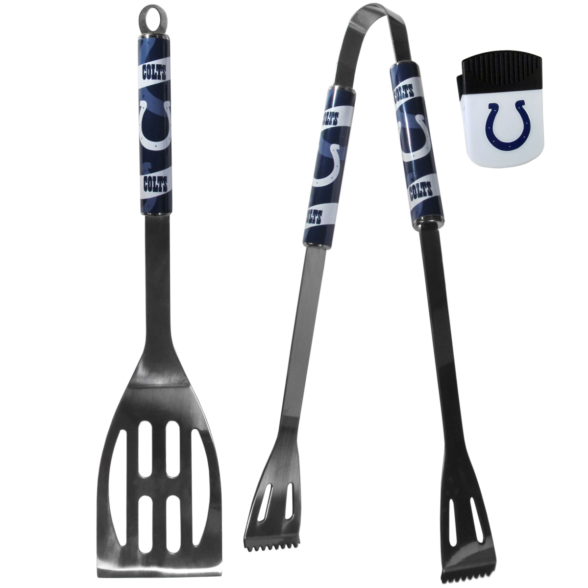 Picture of Siskiyou F2BQ050PMC Unisex NFL Indianapolis Colts 2 Piece BBQ Set & Chip Clip - One Size