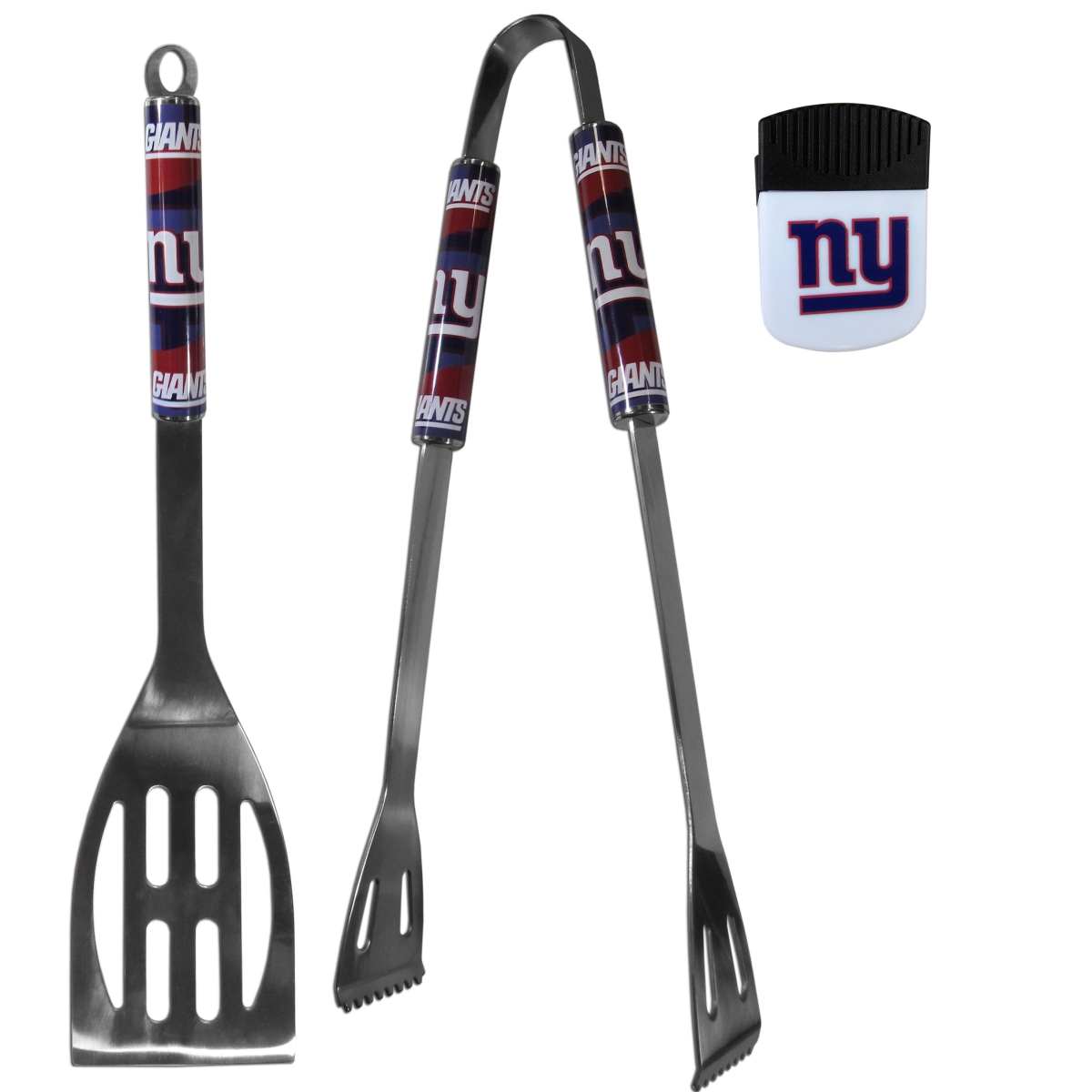 Picture of Siskiyou F2BQ090PMC Unisex NFL New York Giants 2 Piece BBQ Set & Chip Clip - One Size