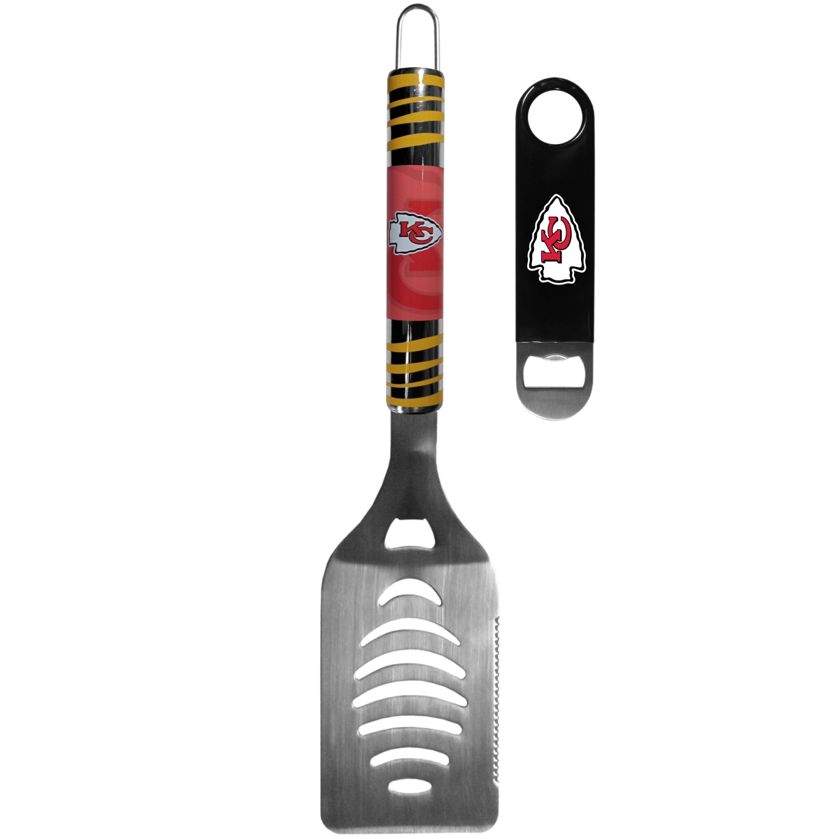 Picture of Siskiyou FTGS045LBO Unisex NFL Kansas City Chiefs Tailgate Spatula & Bottle Opener - One Size