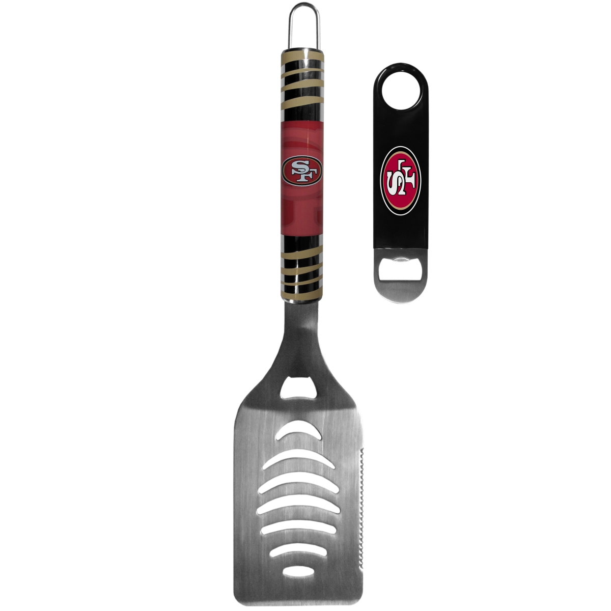 Picture of Siskiyou FTGS075LBO Unisex NFL San Francisco 49ers Tailgate Spatula & Bottle Opener - One Size