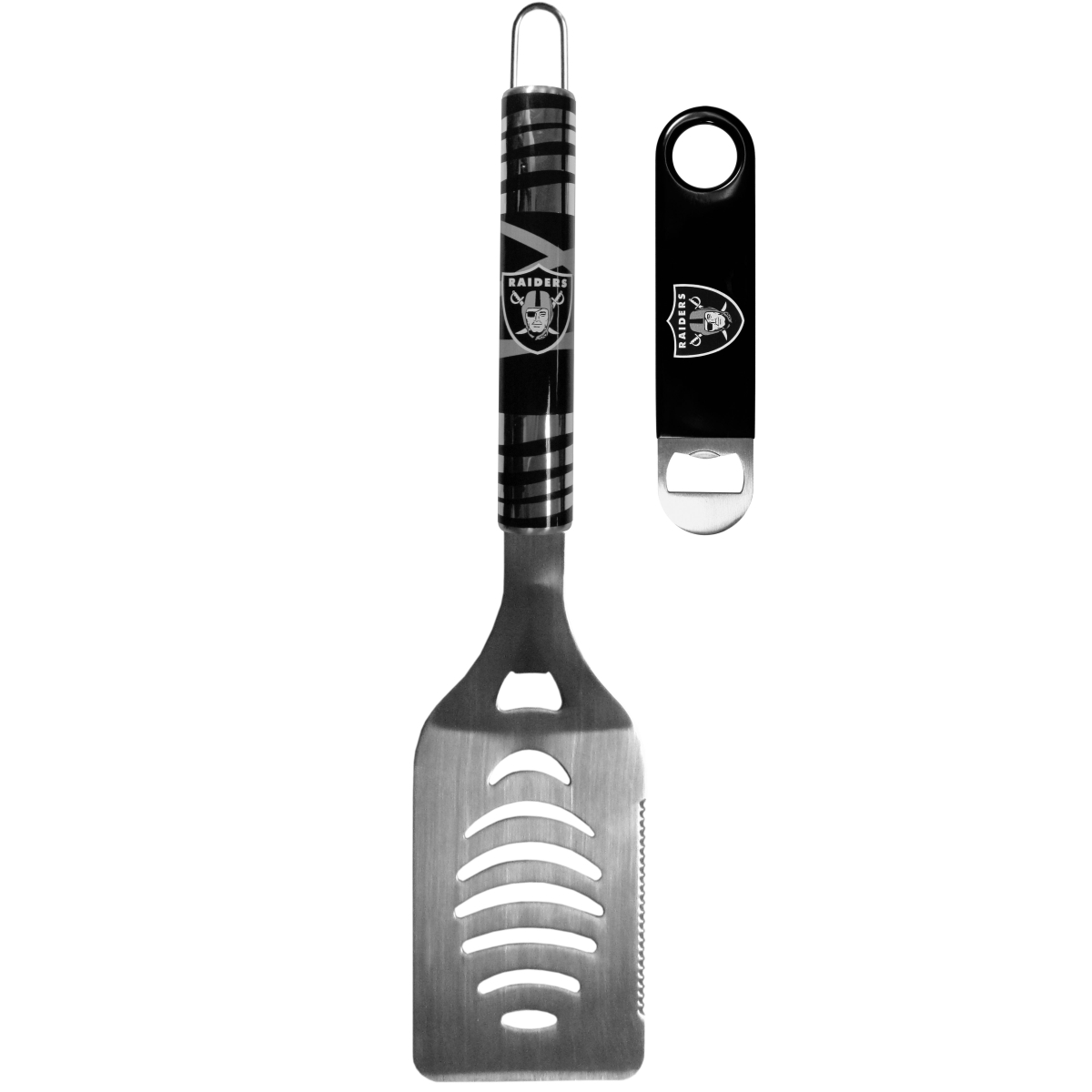 Picture of Siskiyou FTGS125LBO Unisex NFL Oakland Raiders Tailgate Spatula & Bottle Opener - One Size