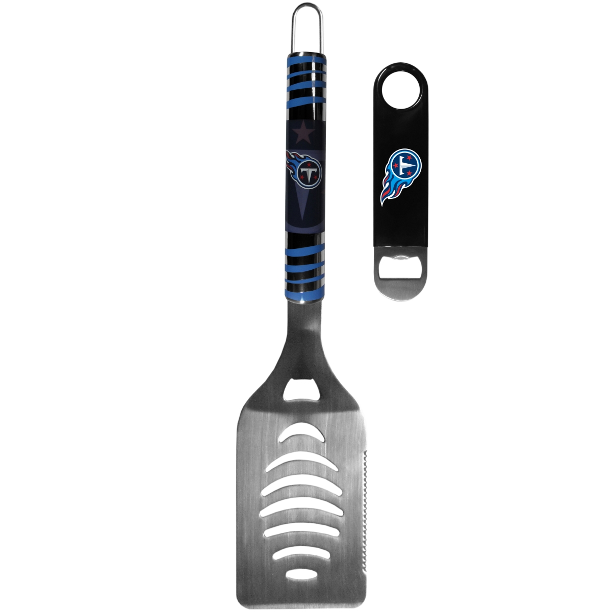 Picture of Siskiyou FTGS185LBO Unisex NFL Tennessee Titans Tailgate Spatula & Bottle Opener - One Size