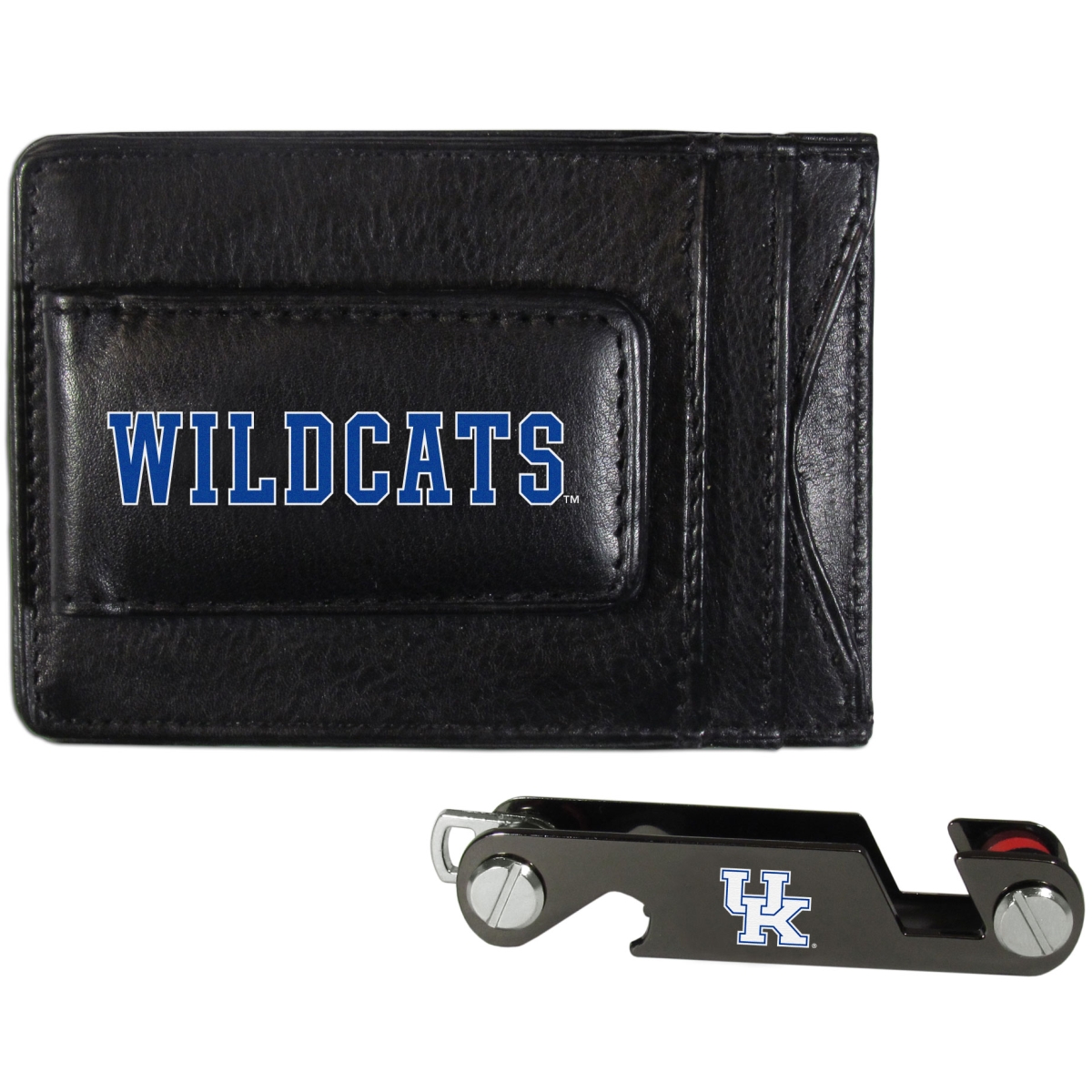 Siskiyou CCCP35KCO Unisex NCAA Kentucky Wildcats Leather Cash & Cardholder & Key Organizer - One Size