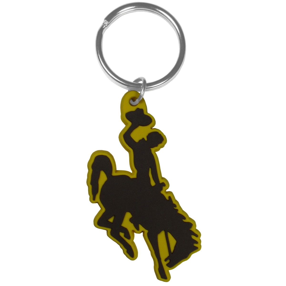 Wyoming Cowboys Flex Key Chain - Multi-Color - Unisex - Durable Rubber Design