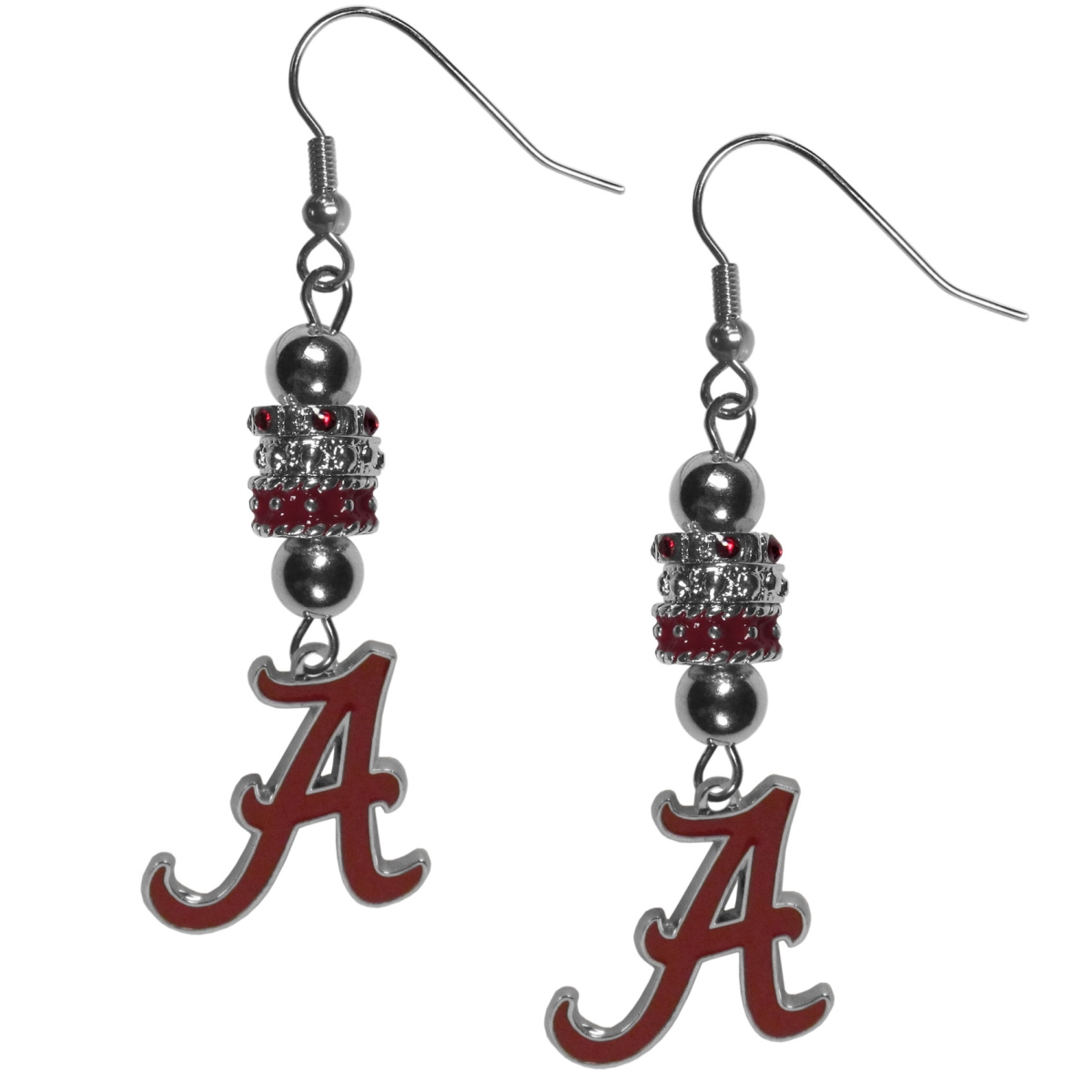Siskiyou CEBE12 NCAA Arkansas Razorbacks Euro Bead Earrings